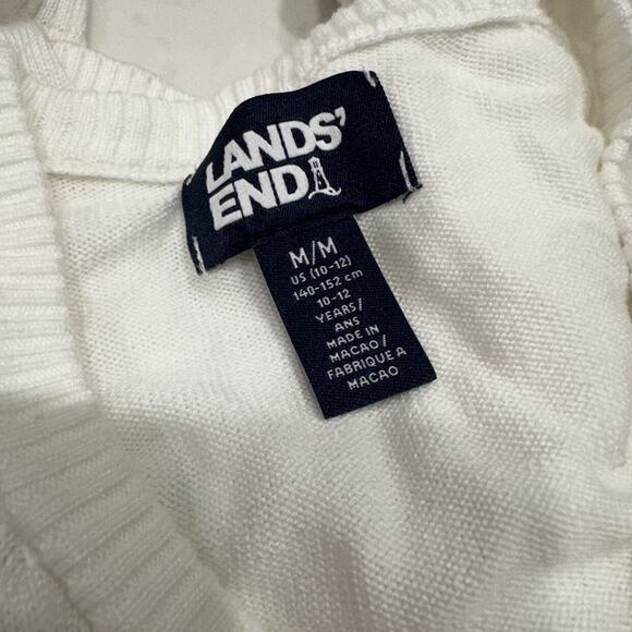 Lands End Creamy white Cardigan Sweater - Picture 6 of 6